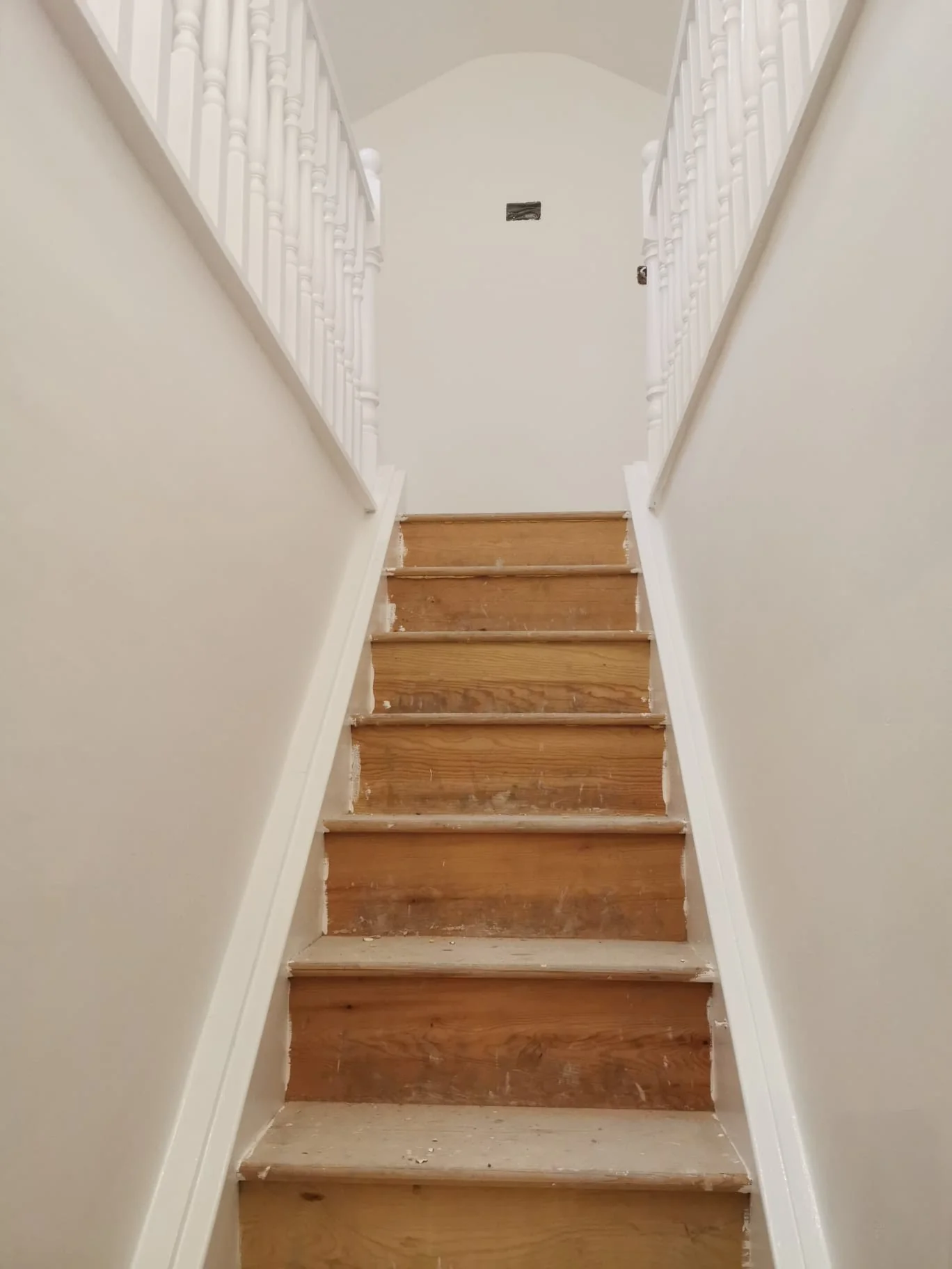 New stairs leading into the loft